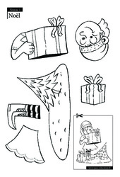 Noël - PS - Puzzle - Coloriage - Se repérer dans l'espace en maternelle - PDF à imprimer