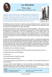 Les Misérables (Victor Hugo) - 5ème - Littérature - PDF à imprimer