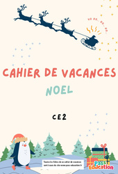 Noël - Cahier de vacances gratuit - CE2 - PDF à imprimer