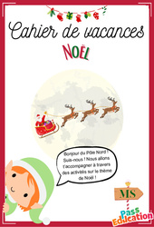 Noël - Cahier de vacances gratuit - MS - Maternelle - PDF à imprimer