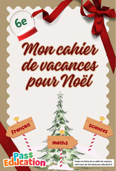 Noël - Cahier de vacances gratuit - 6ème - PDF à imprimer