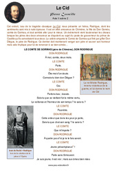 Le Cid (Pierre Corneille) - 5ème - Littérature - PDF à imprimer