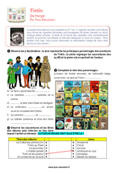 Tintin De Hergé - 6ème - Atelier de lecture - PDF à imprimer
