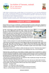 La neige (La rivière à l’envers) - 6ème - Lecture - PDF à imprimer