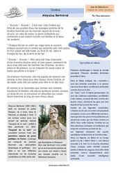 Ondine (Aloysius Bertrand) - 5ème - Littérature - PDF à imprimer