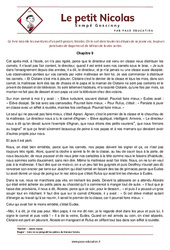 Le petit Nicolas (Sempé Goscinny) - 5ème - Littérature - PDF à imprimer