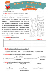 La fête de l’école - CP - CE1 - Mes premiers pas en lecture - Niveau 2 - PDF à imprimer