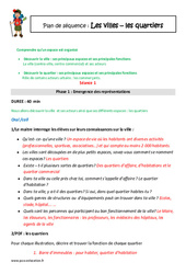 Ville - Quartier - Ce2 - Fiche de préparation - PDF à imprimer