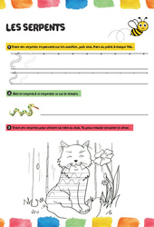 Les serpents - Fichier graphisme - Maternelle - PDF à imprimer
