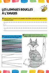 Les longues boucles à l'envers - Fichier graphisme - Maternelle - PDF à imprimer
