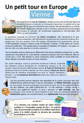 Vienne - Escale 7 - Petit tour en Europe - 5ème - 4ème - 3ème semaine de Juillet - Cahier de vacances - PDF à imprimer