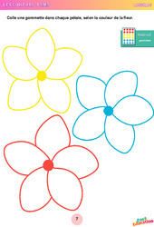 Pétales de fleurs - Les couleurs - Logique - PS - MS - Maternelle - PDF à imprimer