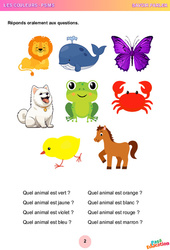 Les couleurs – Oral / Langage – PS – MS – Maternelle - PDF à imprimer