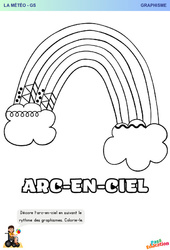 Arc-en-ciel - Météo - Graphisme - GS - Grande section - Maternelle - PDF à imprimer