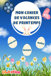 Printemps - Cahier de vacances - MS - Maternelle - PDF à imprimer