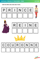 Prince, Reine et Couronne - Lecture - PS - MS - Maternelle - PDF à imprimer