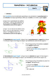 Homothétie (Introduction) – 3ème – Cours - PDF à imprimer