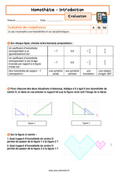 Homothétie (Introduction) – 3ème – Evaluation avec la correction - PDF à imprimer