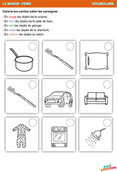 La maison – Vocabulaire - PS - MS – Maternelle - PDF à imprimer