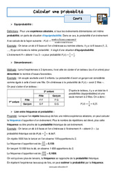 Calculer une probabilité – 3ème – Séquence complète - PDF à imprimer