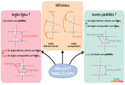 Angles et parallélisme – 5ème – Carte mentale - PDF à imprimer
