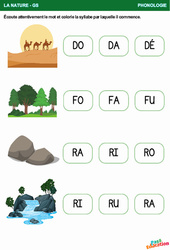 La nature – Phonologie - GS - Grande section – Maternelle - PDF à imprimer