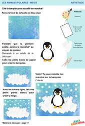 La banquise du manchot – Animaux polaires – Artistique – MS – GS – Maternelle - PDF à imprimer