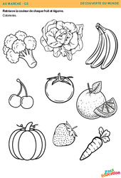 Fruits et légumes – Découverte du monde - GS – Maternelle - PDF à imprimer