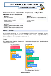 Mini Brevet de mathématiques 3ème - Les annales corrigées 2 - PDF à imprimer