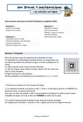 Mini Brevet de mathématiques 3ème - Les annales corrigées 9 - PDF à imprimer