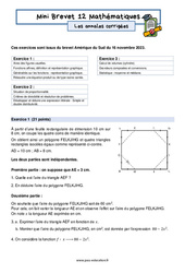 Mini Brevet de mathématiques 3ème - Les annales corrigées 12 - PDF à imprimer
