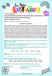 Exercice La joute des chevaliers - CE2 - Les petits illustrateurs - PDF à imprimer