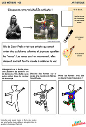Niki de Saint Phalle - Découvre une véritable artiste – Artistique – GS – Maternelle - PDF à imprimer