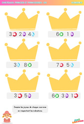 Les joyaux de la couronne – Nombres – Grande Section – Maternelle - PDF à imprimer