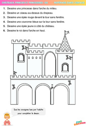 Dessine-moi un château - GS - Repérage spatial en maternelle - PDF à imprimer