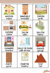 La maison – Vocabulaire - GS - Grande section – Maternelle - PDF à imprimer