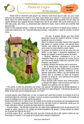 Paolo et l’ogre - 6ème - 5ème - Littérature - PDF à imprimer