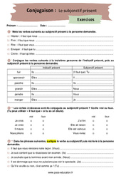 Le subjonctif présent – 4ème – Exercices corrigés - PDF à imprimer
