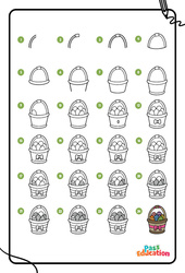 Pâques - GS – CP – CE1- Dessins à étapes - PDF à imprimer