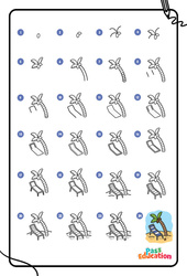 Été - GS – CP – CE1- Dessins à étapes - PDF à imprimer