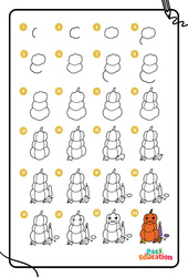 Citrouille - GS – CP – CE1- Dessins à étapes - PDF à imprimer