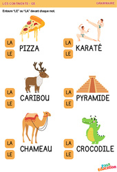 La diversité - Les continents - Grammaire - GS - Maternelle - PDF à imprimer