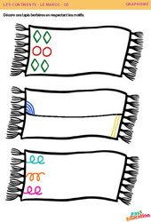 Tapis berbères - Graphisme - GS - Maternelle - PDF à imprimer