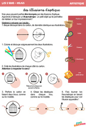 Les illusions d’optique – Artistique – GS – Maternelle - PDF à imprimer