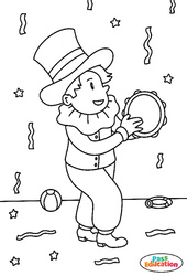 L'enfant au tambour - MS - GS - CP - Coloriage sur le carnaval - PDF à imprimer