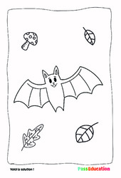 Chauves-souris - MS - GS - Coloriage - Maternelle - PDF à imprimer