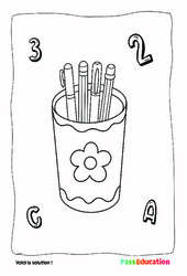 Boîte de crayons - MS - GS - Coloriage - Maternelle - PDF à imprimer