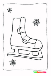 Patins à glace - MS - Coloriage - Maternelle - PDF à imprimer