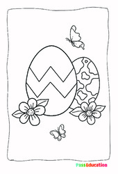 Œuf de Pâques - MS - Coloriage - Maternelle - PDF à imprimer