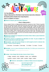 Exercice Dans le village gaulois – Ce2 – Les petits illustrateurs - PDF à imprimer